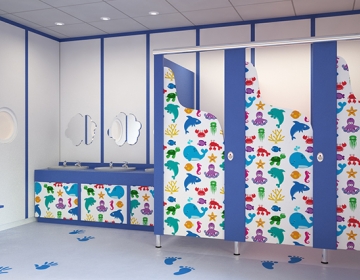 toilet cubicles